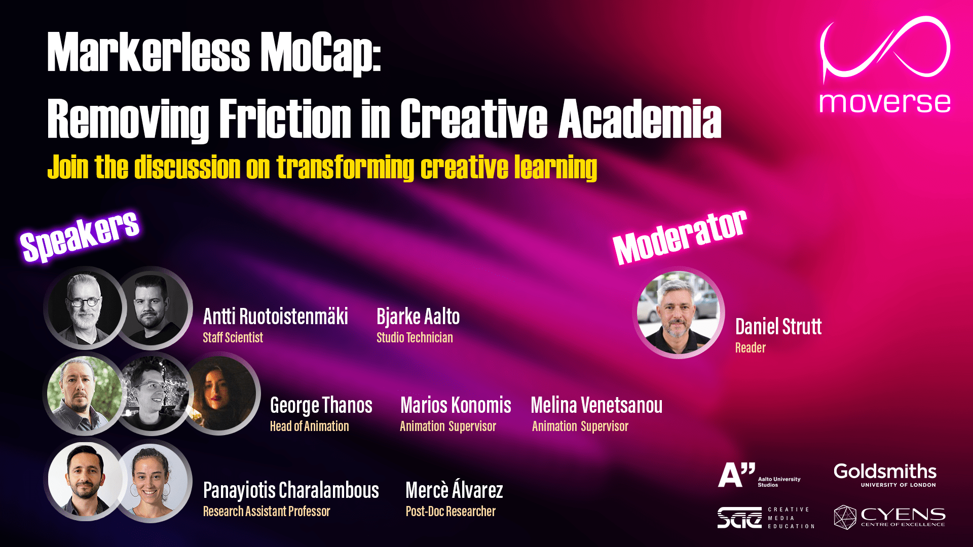 Markerless MoCap: Removing Friction in Creative Academia